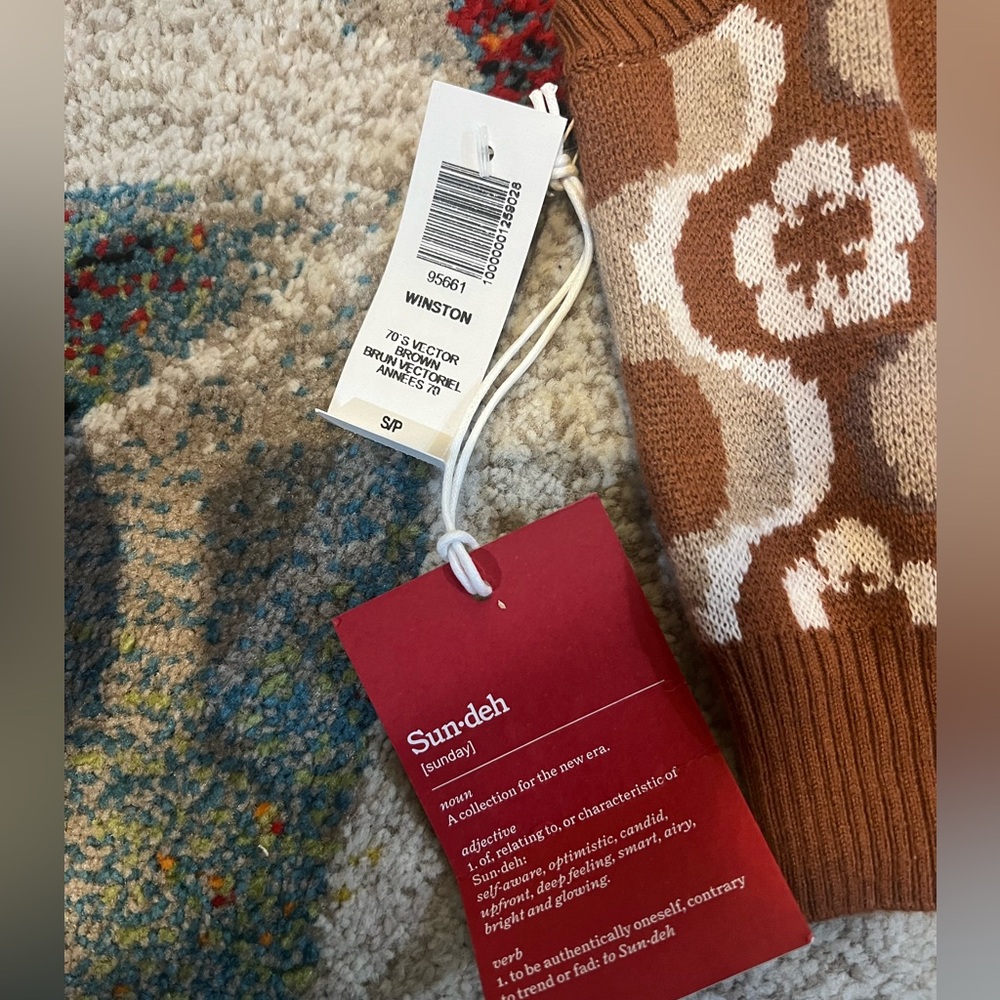 NWT Aritzia Sunday Best Cropped Winston Sweater Vest Size Small - Picture 4 of 6
